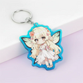 High Quality Custom Printed Acrylic Charm Hot Selling Translucent Gradient Color Acrylic Anime Keychain