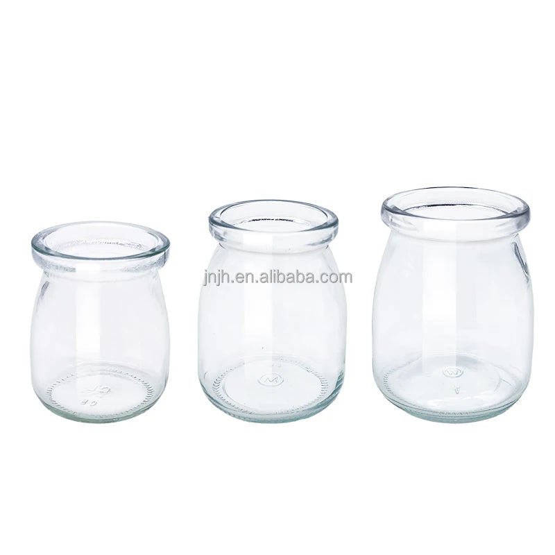 Mini Glass Pudding Bottle / 100ml Yogurt Jars / Pudding Glass Jar With Cork Lid
