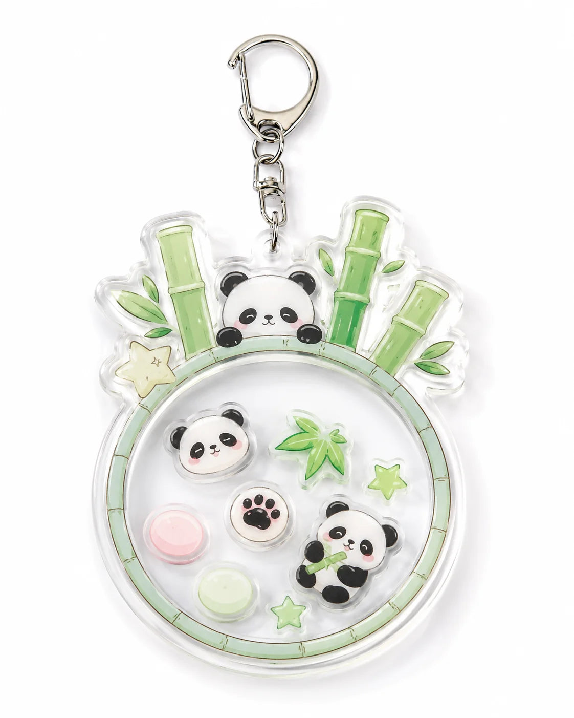 Custom Acrylic Shaker Keychain Funny Cartoon Design with Movable Joystick Element MegaBDM