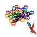 Bird BandsOpen Bird Foot Ring Aluminum Alloy Split Bird Leg Ring for ParrotsHibiscusPeoniesPigeons (7.0mm50pcs)