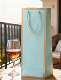 Fashion Personalization Luxury Eco-Friendly Customized Reusable Recyclable Gold Foil Paperboard Wine Bag