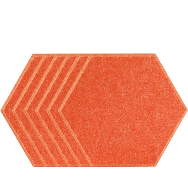 Soundproof Hexagon Polyester Fiber Acoustic Panels for Office Recycled PET Hexagon Acoustic Wall Panels