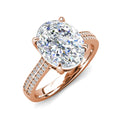 Luxury Bijoux Femme Jewelry Silver 925 Oval Cut Crushed Ice Stone Micro Pave Engagement Ring for Women Destiny Jewellery