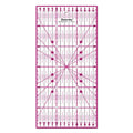 Goldenway GA-QR1515 Durable 3mm Thick Portable Angle Quilting Ruler for Drawing Acrylic Use Non-Slip Centimeter/Inch 15x15cm MegaBDM
