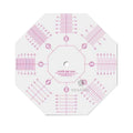 Kearing Plastic Gossip Shape Octagonal Ruler Sandwich Printings Measuring Size Degree Fashion Designing Sewing Crafting#P808
