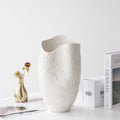 Handcrafted Embossed Ceramic Vase Large Relief Decorative Flower Vase for Modern Home Hotel Decor