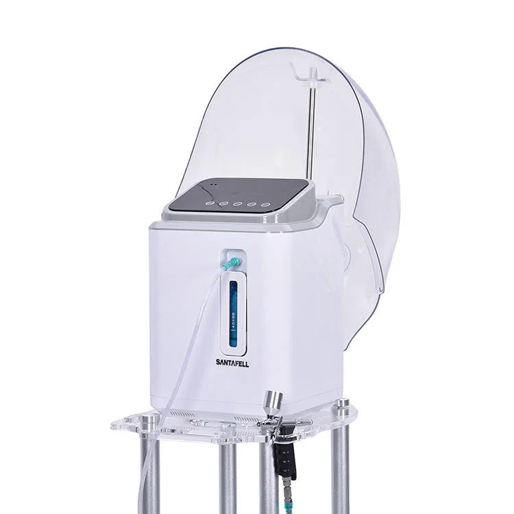 Portable Dome Oxygen Facial Machine White High Oxygen Analyzer O2 Jet Peeling Skin Rejuvenation Beauty Device MegaBDM