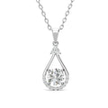 Environmental Friendly GRA Moissanite 925 Silver Water Drop Pendant Korean Ladies Necklace Jewelry for Women Destiny Jewellery