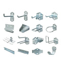 Wholesale Zinc Galvanized Square Hole Tool Rack Hook Wall-Mounted for Automotive Use Metal Iron Shelf Holders Hole Board Pegs