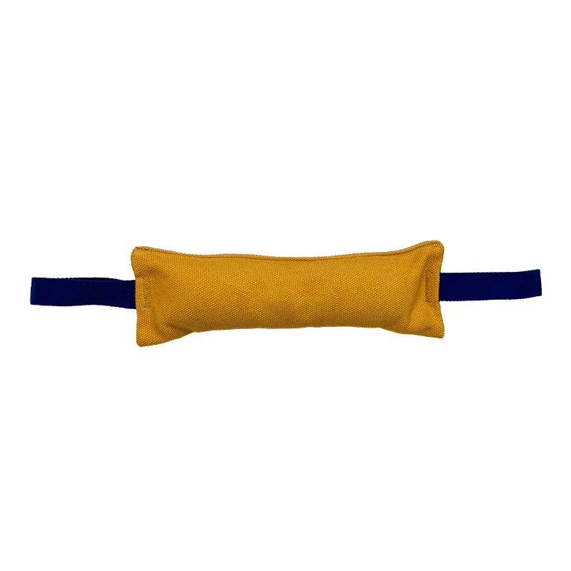 DurableCotton Canvas Dog Tug Toy with 2 Handles Professional Bite Pillow Tug Dummy for K9 Training Interactive Play Large Dogs MegaBDM
