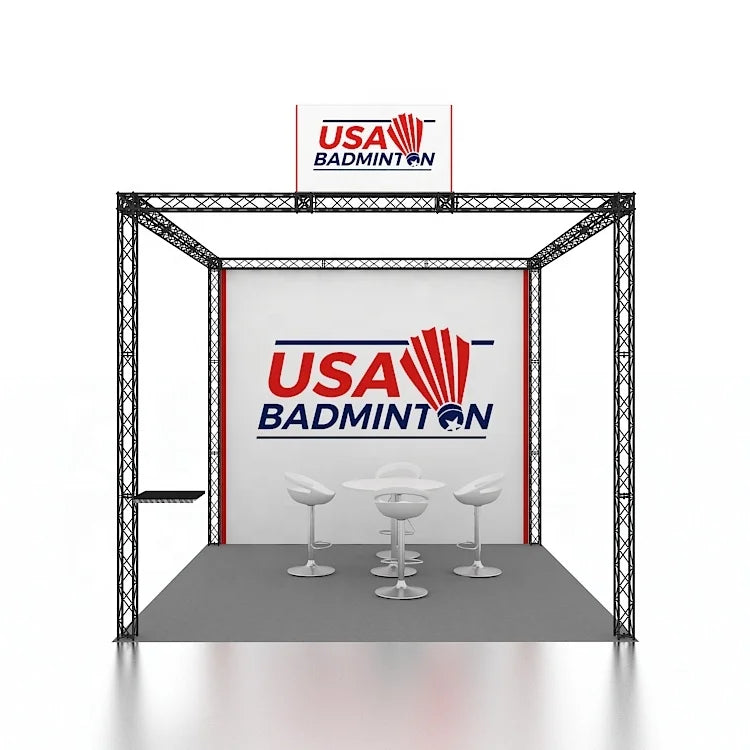 Hot Sales Custom Trade Show Booth Reusable Advertising Equipment Expo Display Counters Top Banners Stand for Tradeshows