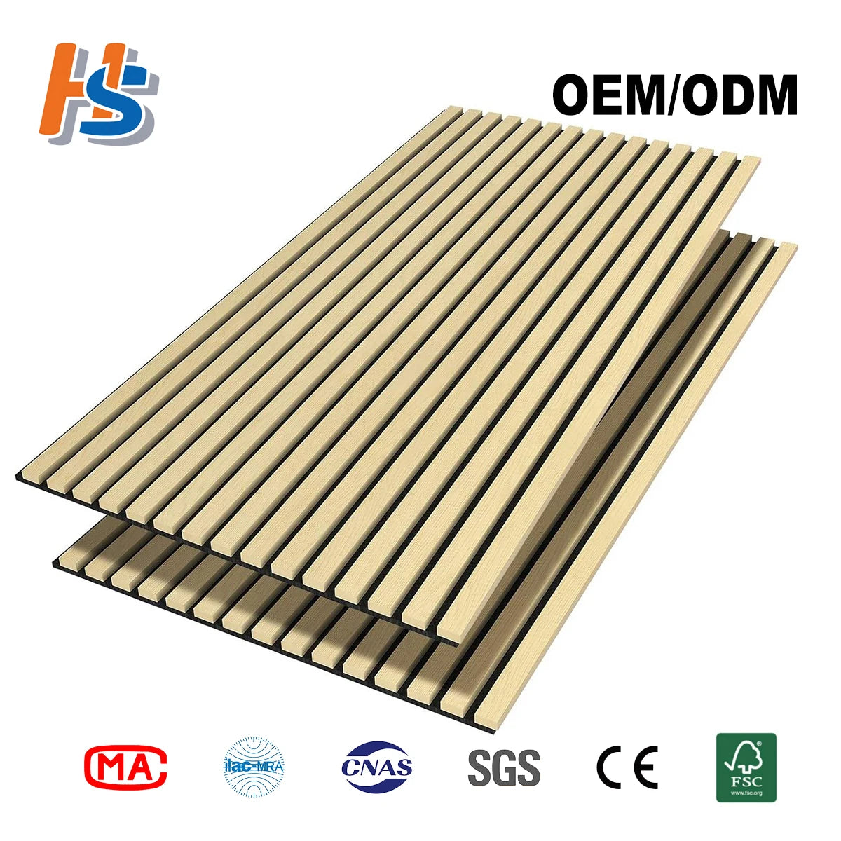 Custom Size Sound Absorbing Panels Fireproof Moisture Proof for Commercial Residential Renovation
