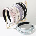 New Korean Style Luxury Wide Satin Alice Band Rhinestone Pearl Elegant Headband Women Hair Accessories for Daily Wear MegaBDM