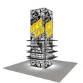 Custom 10ft Portable LED Backlit Aluminum Exhibition Display Stands New Design Tradeshow Fabric Pillars Trade Show Equipment
