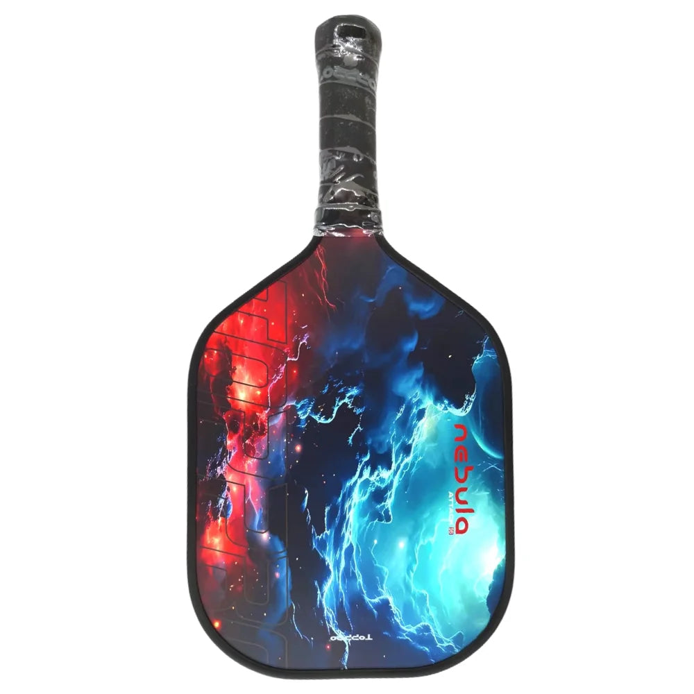 New Picklaball Squash Paddle with Carbon Fiber Surface Red Color Thick Pickle Paddle Fully customizable OEM ODM