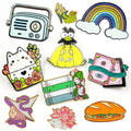 China Manufacturers Wholesale Custom Metal Anime Enamel Pin Badges Holder Accessories Plated Cartoon Metal Soft Hard Lapel Pins