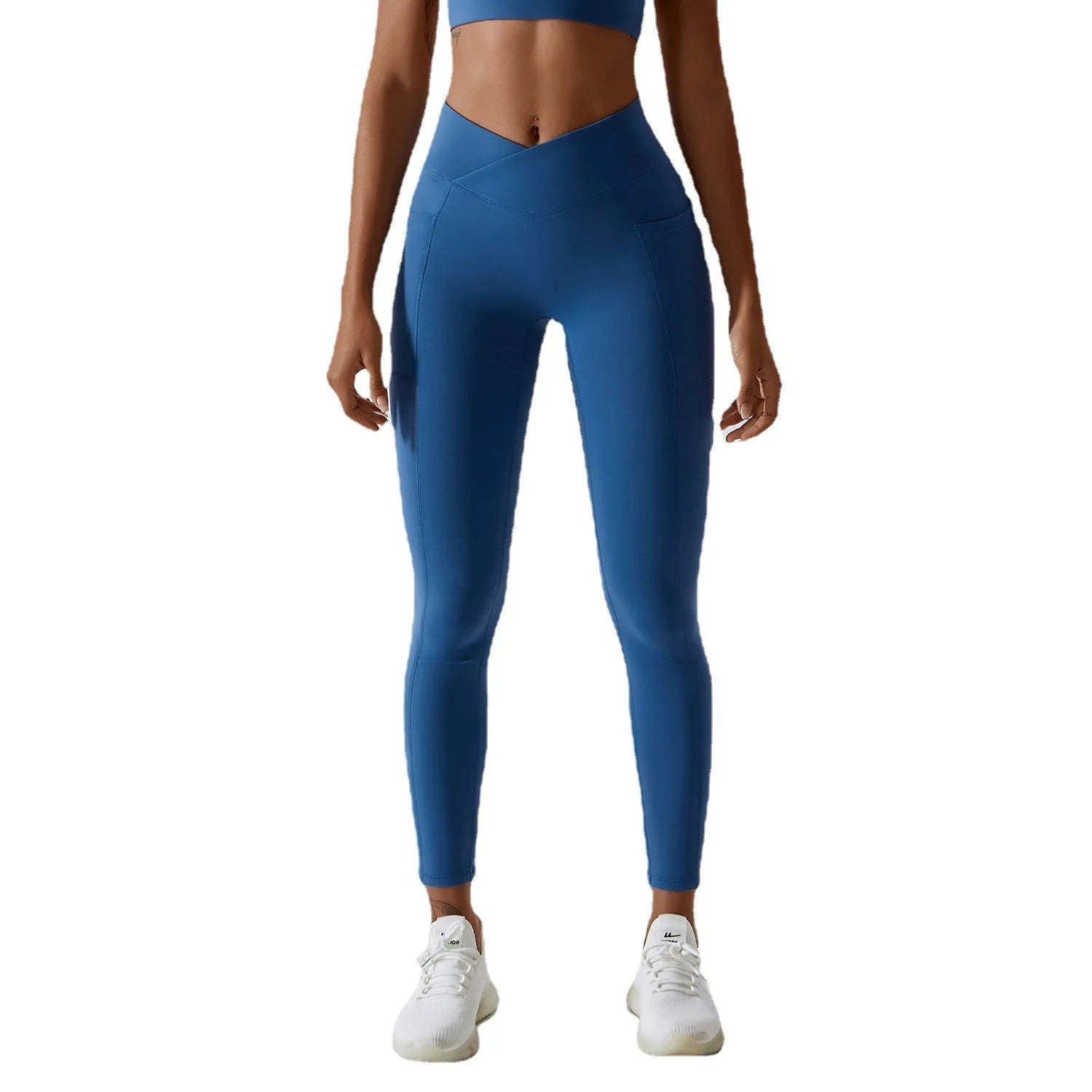 Women's High-Waisted Quick-Dry Lightweight Spandex/Nylon Four-Way Stretch Sweat-Wicking Leggings for Running Yoga
