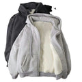 Oem Customized logo Design Wholesale Top Quality Men's Warm Fleece-lined Cardigan Unisex Hoodie MegaBDM
