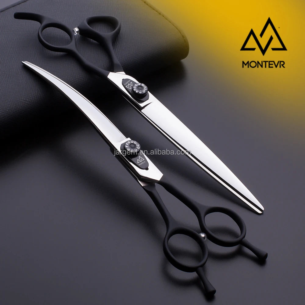 Black Design Dog Grooming Scissors Set 7.5 Inch Sharp Cutting Edge Pet Scissors Products MegaBDM