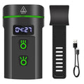 High Power Bright USB Rechargeable Built-In 5000mah Battery Aluminium Alloy Digital Power Display Bike Front LED Bicycle Light
