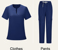 Bangladesh China Factory Price Custom Logo Embroidery Export-oriented Lightweight V-neck Casual Nurse Doctor Surgical Uniform