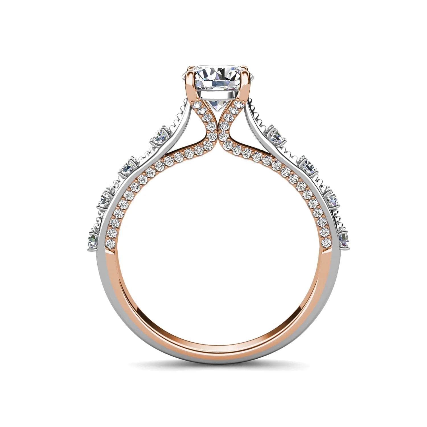 New Fine Wedding Jewelry 925 Silver Custom 1 Carat Moissanite Diamond Adjustable Engagement Ring for Women Destiny Jewellery