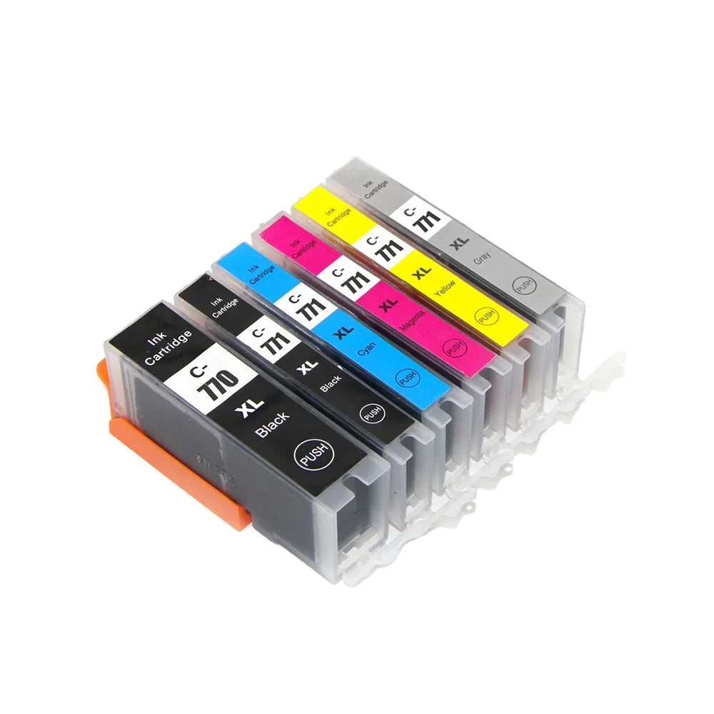 Tatrix PGI-770 CLi-771 PGI-770XL PGI770 CLI-771XL CLI771 Compatible Printer Ink Cartridge for Canon PIXMA MG5770 MG6870 MG7770
