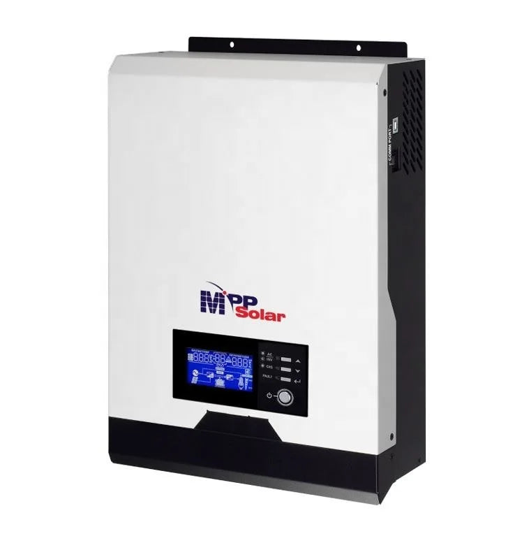 PIP2424HSE1 2400W MPP Solar Inverter PWM Solar Charger 50A Battery Charger 25A Pure Sine Wave AC Single Phase Output Grid 24V