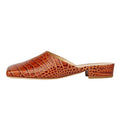 Woman Plus Size Shoe 44 45 46 47 Flats Square Close Toe Half Shoes Slippers for Women Low Block Heel Ladies Mule Shoes 2023