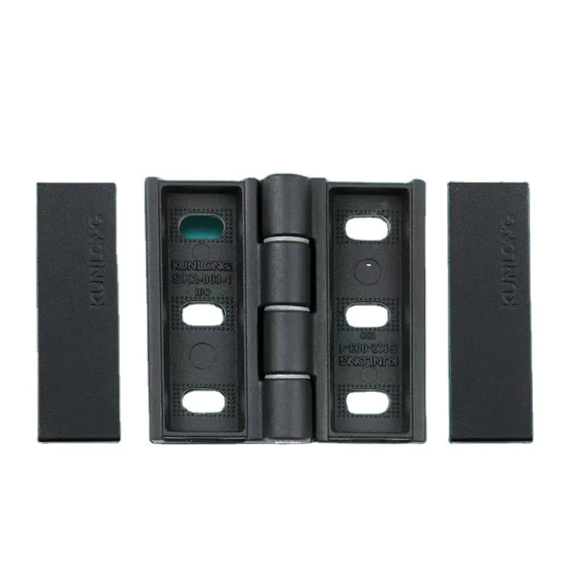 SK2-003-1B-180 Industrial Grade Adjustable 4mm Thickness Black Zinc Alloy/Stainless Steel Butt Hinge 1-Year Warranty for