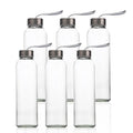 Free Sample 350ml 500ml 16oz 700ml 1l Transparent High Borosilicate Glass Water Bottle With Stainless Steel Lid