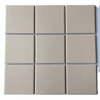 DS Factory's Pink Ceramic Mosaic Tile 97*97mm Square for Kitchen Interior Wall Parquet Feature Graphic Design Solution Price