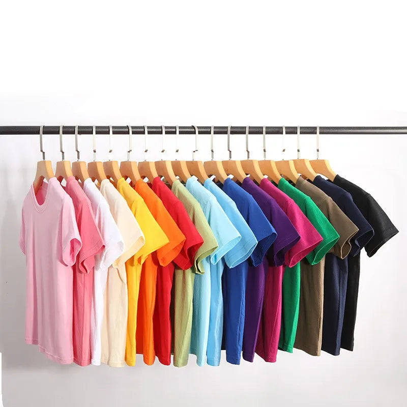 Bangladesh China Factory Price 200g Kids Eco Friendly Cotton Loose Fit Crew Neck Solid Color Short Sleeve Logo Printed T Shirt