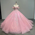 Jancember LSMC10 Beautiful Pink Off Shoulder Beading Quinceanera Dresses for 15 Girls