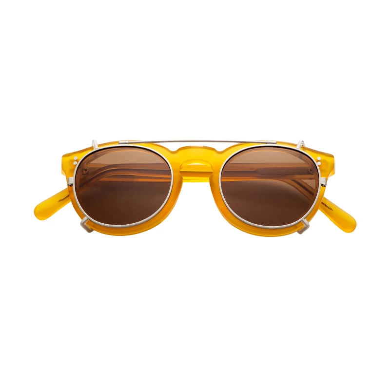 Ultra Light Women Designer Round Sunglass Frames Men Vintage Acetate Sunglasses