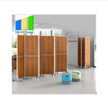 EBUNGE Modern Adjustable Foldable Wooden Door Divider Highly Effective Sound Absorption for Kitchen Gym Supermarket Commercial