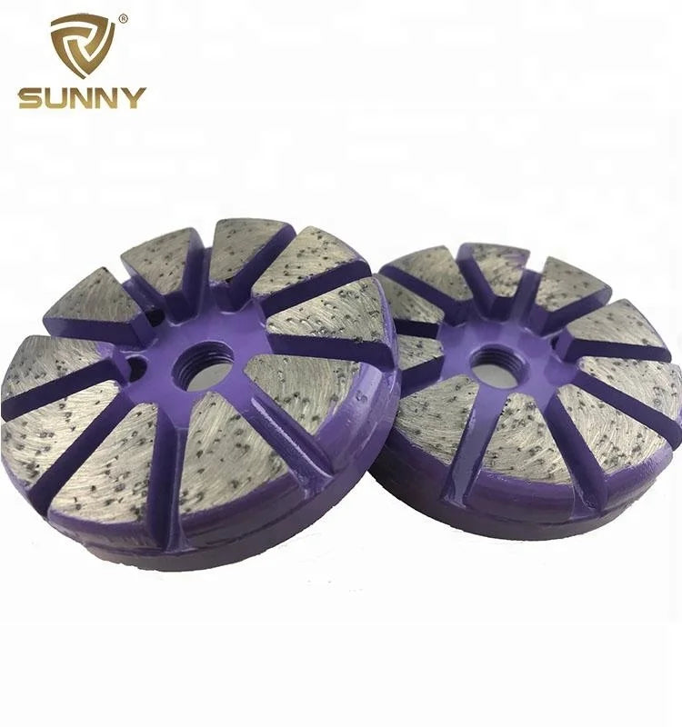 Sunny Tools 6#-220# Grit Metal Bond Terrco Segment Tools Diamond Grinding Wheel for Concrete Grinder