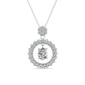 High Quality Moissanite Diamond 925 Silver Fancy Oval Shaped Pendant Necklace Jewelry Accessories for Women Destiny Jewellery