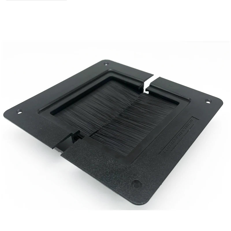 Industrial Grade Split Square Threading Brush Grommet for Data Center Network Cabinets Customizable OEM Made Durable Bristle