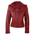Wholesale 2026 Women's Original Black Leather Jacket 100%High Quality Low MOQ Plus-Size Winter Heated Fashion Leather Jackets