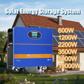 Factory Made All in One Solar Power 2200W 25.6V 100Ah LiFePO4 Battery Pure Sine Wave Inverter Emergency Power Supply