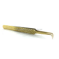 2025 Best-Selling Custom Eyelash Extension Tweezers Private Label Solid Sustainable Stainless Steel 90 Degree Diamond Grip