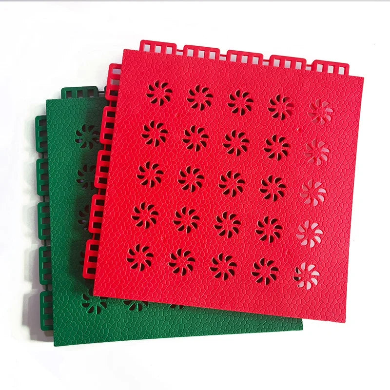 Badminton & Tennis Court Flooring Tiles Outdoor Sports Artificial Grass for Basketball Courts