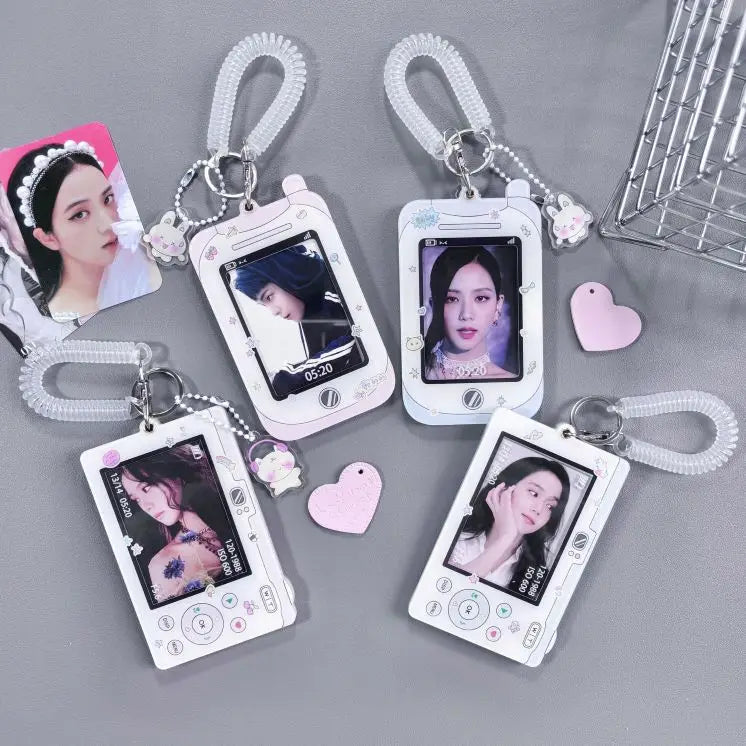 NEW Custom Design Kpop Acrylic Keychain Mobile Phone UV Printing CMYK Color Cartoon Anime Style Waterproof Fashion Trend