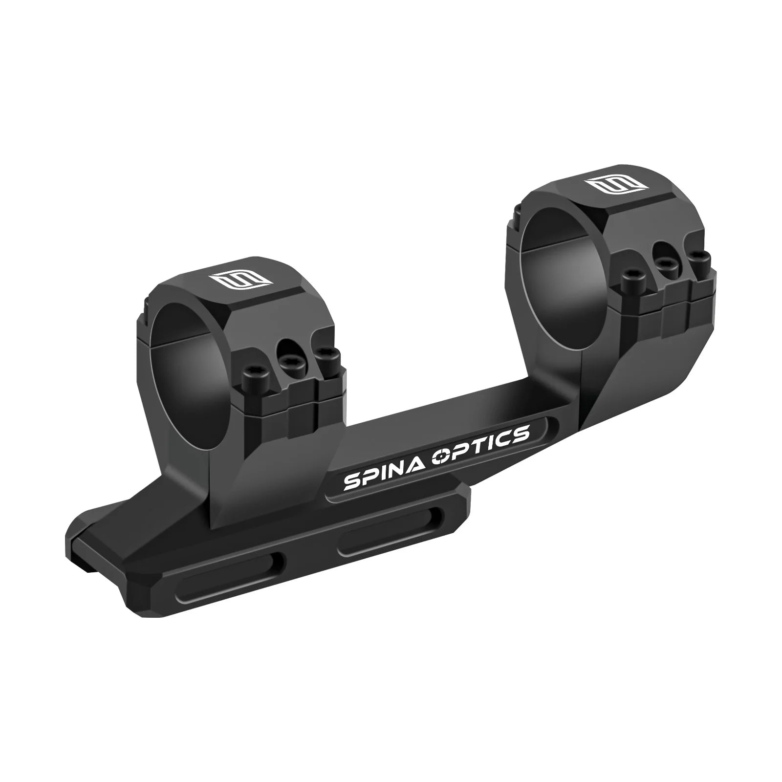 Spina Optics Hunting Accessories 30mm Scope Mount Black Aluminum Alloy Unibody Design