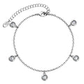 GRA Moissanite  925 Sterling Silver Simple Round Stone Adjustable Chain Bracelet Fine Jewelry for Women Destiny Jewellery