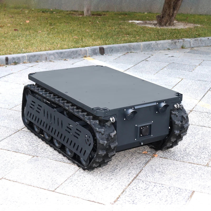 Track Driven Transport Robot for Cargo Handling Transportation and Off-Road Operations