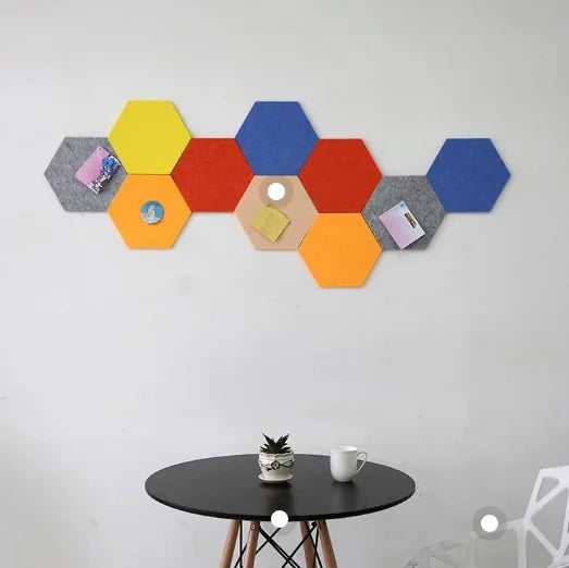 Hexagon Acoustic Panels Eco Friendly Acoustic Wall Panel Polyester Fiber Acoustic Panel Sound Absorbing