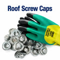 35mm 28mm Metal Screw Cap for Roofing Screws Sea Seal Over Existing Screw Heads to Prevent Leaks UV Resistant MegaBDM