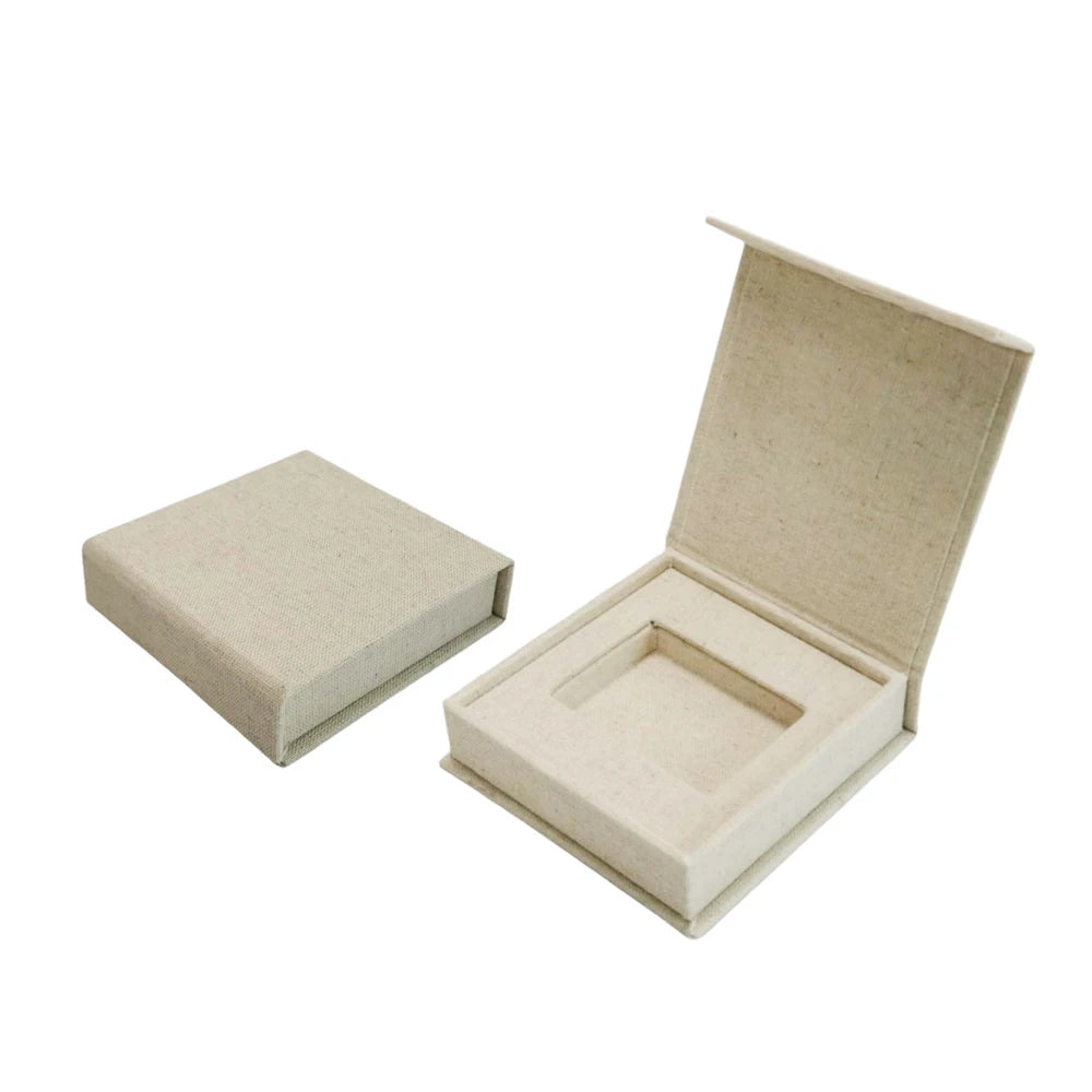 Custom Eco Friendly Valentine's Day Gift Box Large Christmas Gift Box Luxury Gift Box with Linen Surface